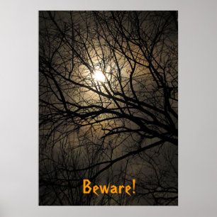 Poster Mystical Moon Halloween