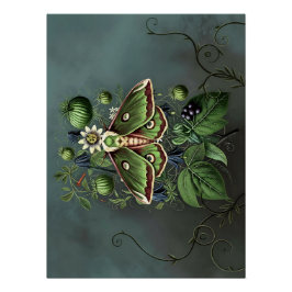 Póster Mystical Woodland Moth