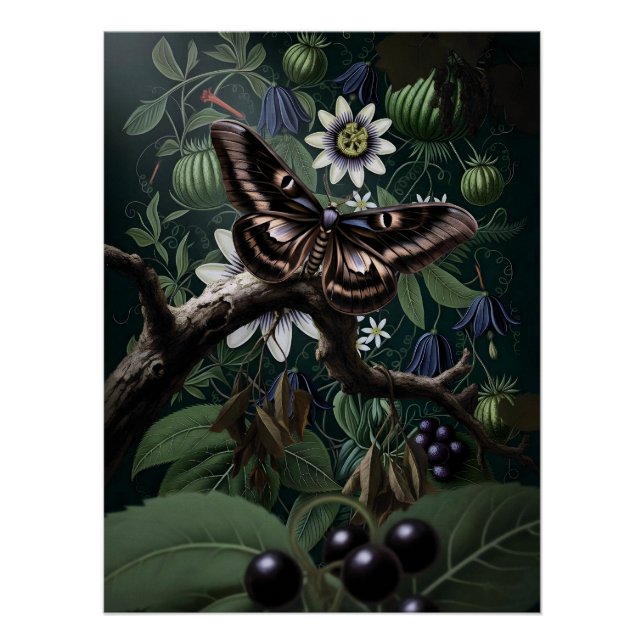 Póster Mystical Woodland Moth (Frente)