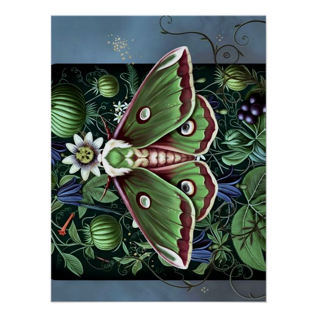Póster Mystical Woodland Moth (Frente)