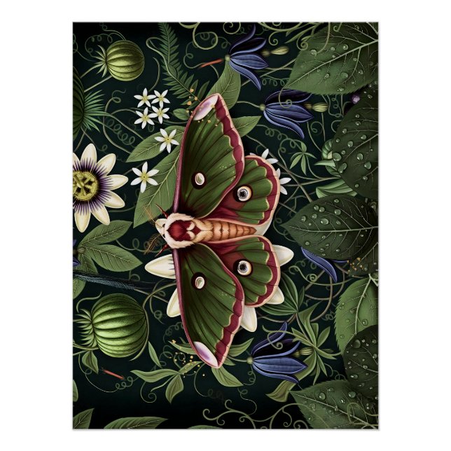 Póster Mystical Woodland Moth (Frente)