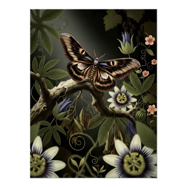Póster Mystical Woodland Moth (Frente)