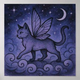 Poster MysticButterFlyCat