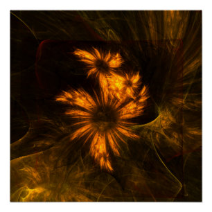 Póster Mystique Garden Abstrato Art