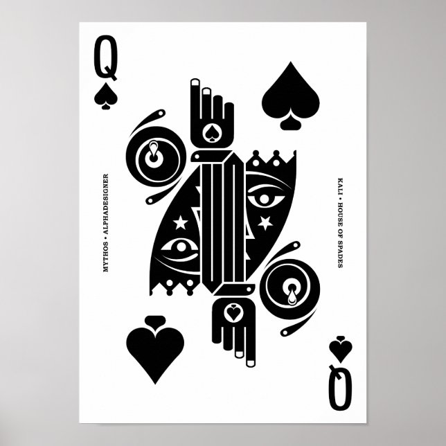Póster Mythos Kali Queen of Spades (Frente)