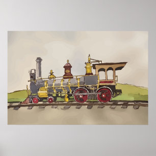 Poster Nº 119 da Union Pacific no Promontory Summit 