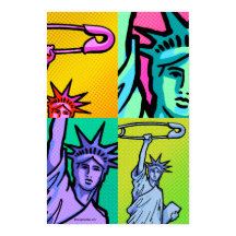 POSTER nº 7 4-up do SAFE Liberty: 11 X 16.5