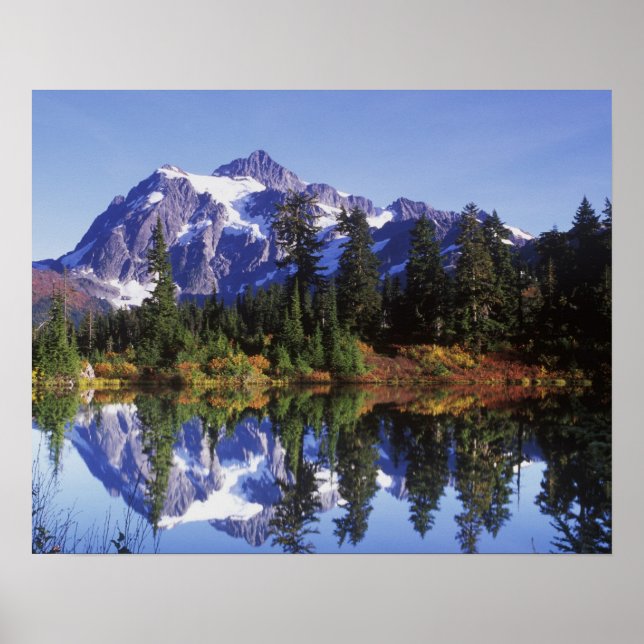 Póster N.A., EUA, Washington, Mt. Baker & Snoqualmie (Frente)