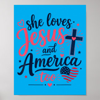 Poster N Girls Loves Jesus Aamerica Too Cute Christian