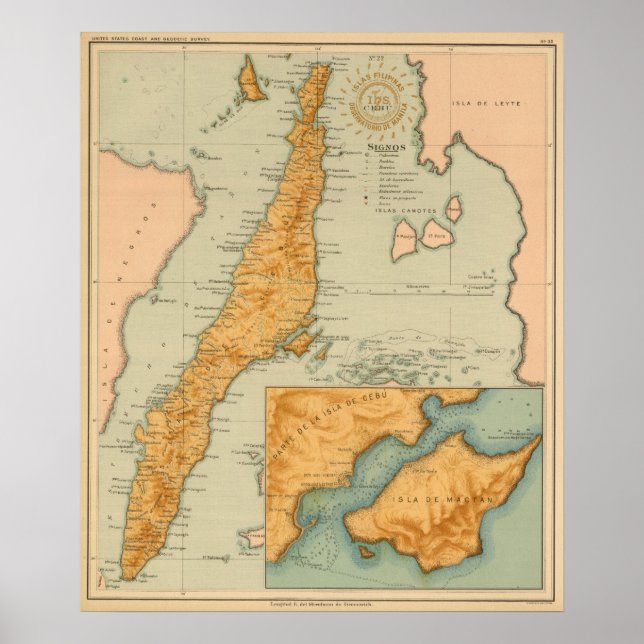 Póster n.o 22 Cebu (Frente)