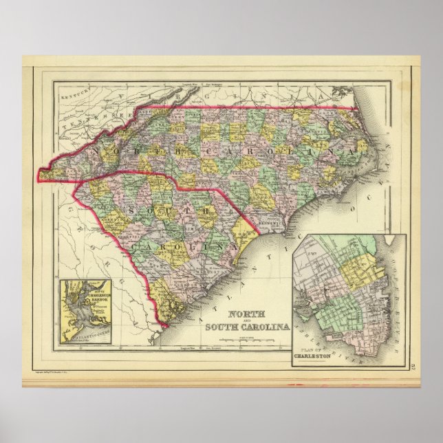 Póster N & S Carolina (Frente)