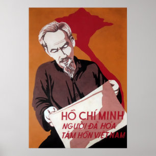 Póster N. VIETNAM - HO CHI MINH - ALMA do VIETNAMITA