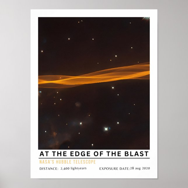 Poster Na borda da educação espacial do blast (Frente)