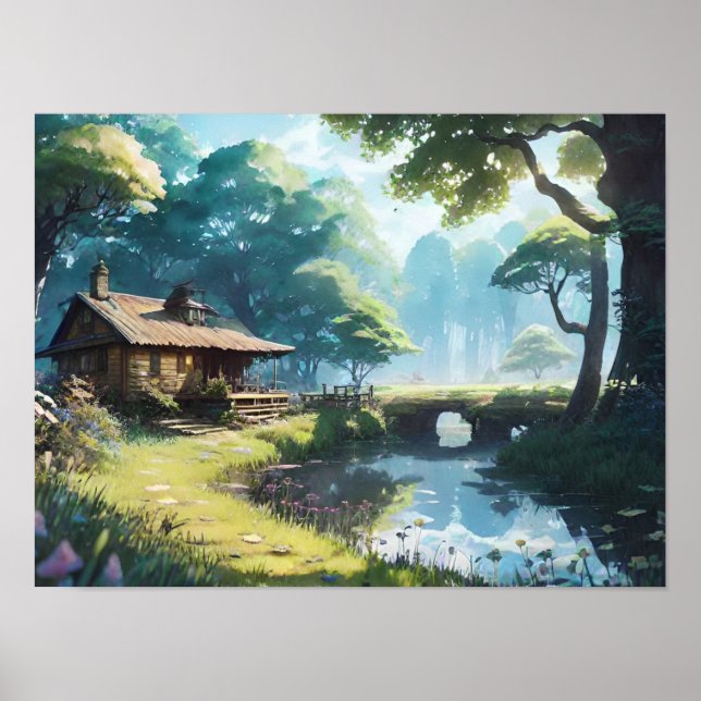 Poster Na Cabine Woods Fantasy (Frente)
