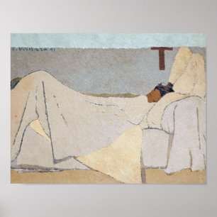 Poster Na cama Edouard Vuillard