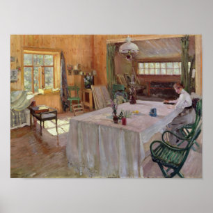 Poster Na casa do artista Konstantin Korovin