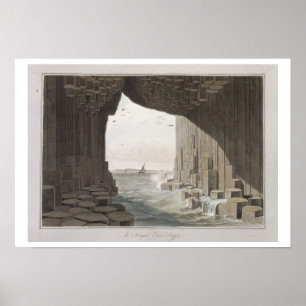 Póster Na caverna de Fingal, Staffa, 'de uma viagem em
