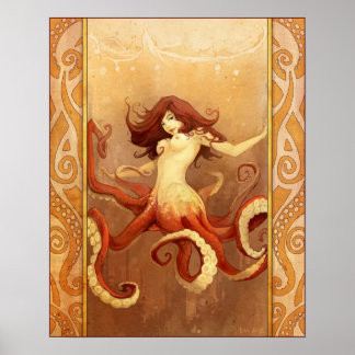 Póster Na cidade sob o mar...