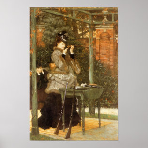 Póster Na escala de rifle por James Tissot, arte do
