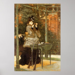 Póster Na escala de rifle por James Tissot, arte do