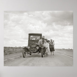 Póster Na Estrada, 1937. Foto Antiga