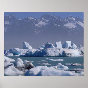 Poster NA, EUA, Alaska, Ruas, Elias Range, Alsek River,