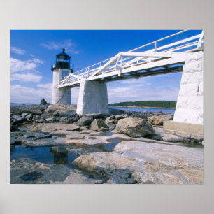Póster NA, EUA, Maine, Port Clyde.  Marshall Point