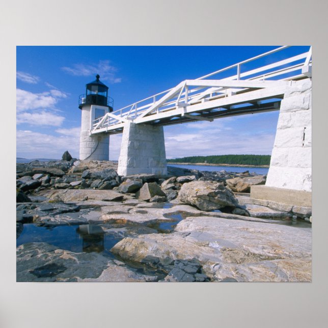 Póster NA, EUA, Maine, Port Clyde.  Marshall Point (Frente)