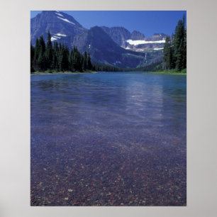 Póster NA, EUA, Montana, Parque Nacional Glacier.