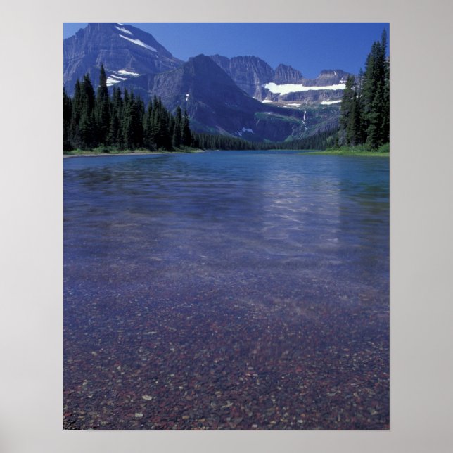 Póster NA, EUA, Montana, Parque Nacional Glacier. (Frente)
