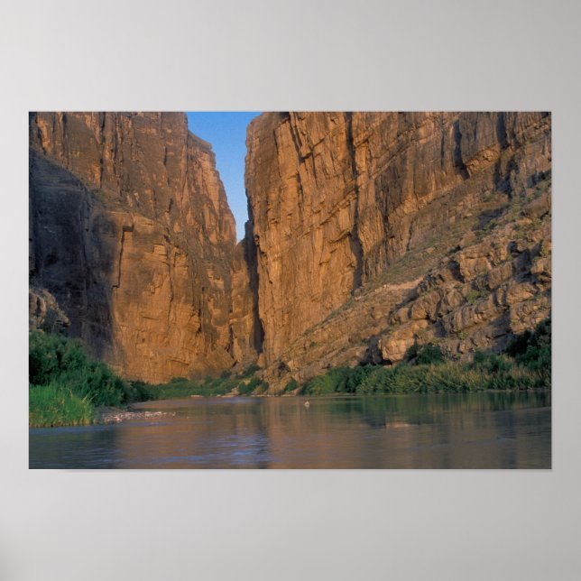 Poster NA, EUA, Texas, Parque Nacional Big Bend. Rio (Frente)
