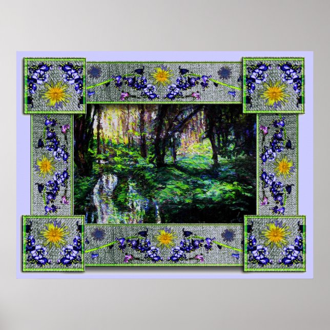 Póster Na floresta (Frente)