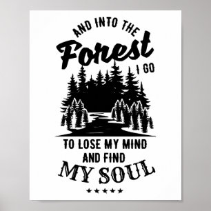 Poster Na Floresta Eu Vou