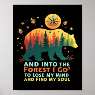 Poster Na floresta eu vou perder a minha mente e encontra
