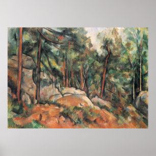 Poster Na Floresta - Paul Cezanne - c1898