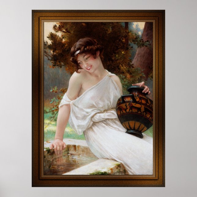 Poster Na fonte por Guillaume Seignac (Frente)