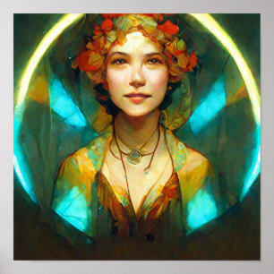 Poster Na Light Art Nouveau Fantasy
