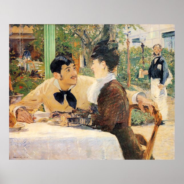 Poster Na maneta Edouard do Padre Lathuille (Frente)