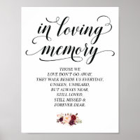 Na memória amorosa Sinal de Mesa de Casamento Memo