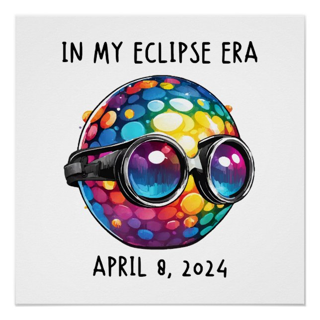 Póster Na Minha Era de Eclipse Solar de 2024 (Frente)