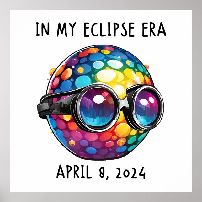 Poster Na Minha Era de Eclipse Solar de 2024 (Frente)