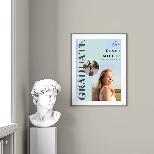 Poster Na moda Arch - Fotógrafo Graduado (Stylish Arch Photo Graduation Keepsake Poster)