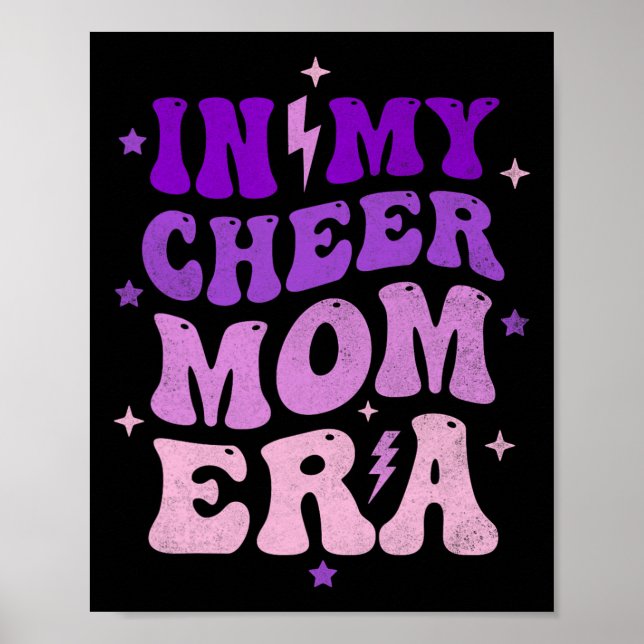 Poster Na Moda da Minha Era de Mãe de Cheerleading Mãe de (Frente)