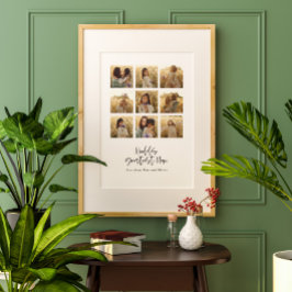 Poster Na moda de multifoto elegante com Mãe maior