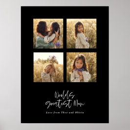 Poster Na moda elegante multifoto da maior Mãe