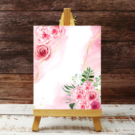 poster na moda magenta rosa-rosa vazio