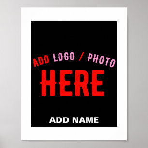 POSTER NA MODA MODERNO PERSONALIZÁVEL NEGRO VERIFICADO CO