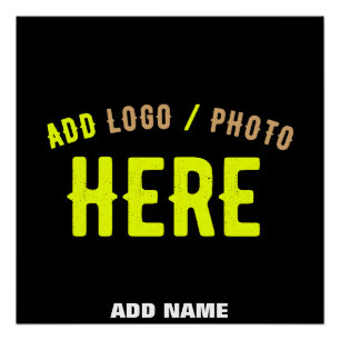 PÓSTER NA MODA MODERNO PERSONALIZÁVEL NEGRO VERIFICADO CO