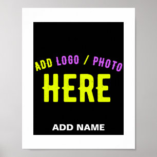 POSTER NA MODA MODERNO PERSONALIZÁVEL NEGRO VERIFICADO CO