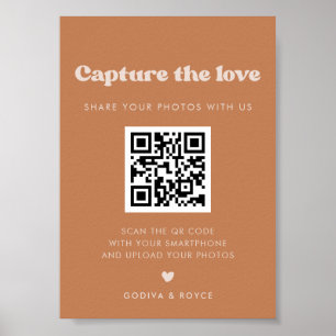 Poster Na moda retro Açúcar Marrom Capturar o sinal de am